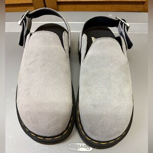 Dr. Martens Grey Zebzag Mules